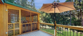 Charming Lakeview House with Deck, Cozy Fireplace and firepit