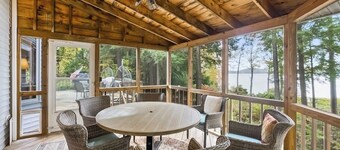 Waterfront, dog-friendly home on 12+ acres with dock, hot tub & sunset views