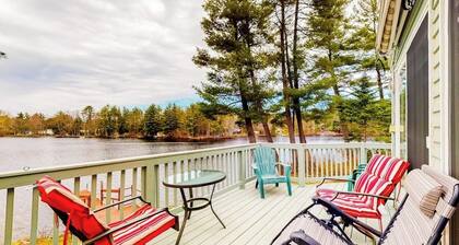 Lovely lakefront home with deck, fire-pit, grill, private dock & pet friendly