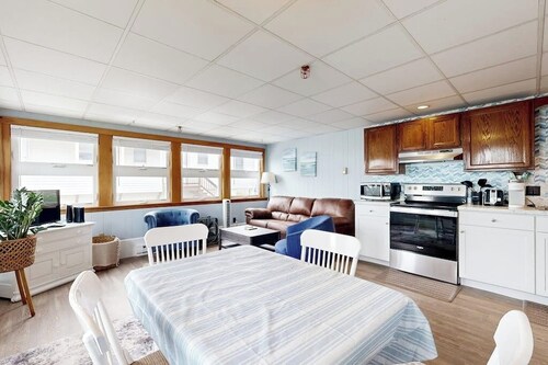 Sun-filled & serene coastal retreat with deck & stunning ocean views - near golf