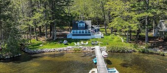 Charming lakefront cottage with a dock, WiFi, & washer/dryer - dogs welcome