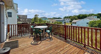 Sun-filled & serene coastal retreat with deck & stunning ocean views - near golf