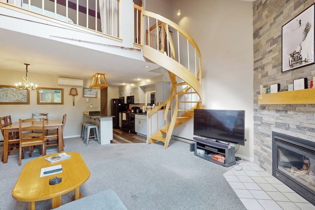 TV, fireplace, DVD player