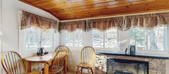 Cute Riverfront Cabin in Great Location w/ Shared Pool, Kitchenette, & Free WiFi