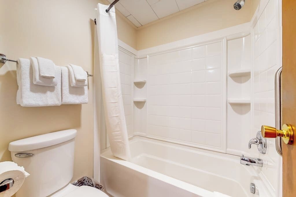Hair dryer, towels