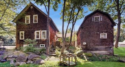 Country home w/ stream, yard, garden, snowmobile access, nr Santa's Village