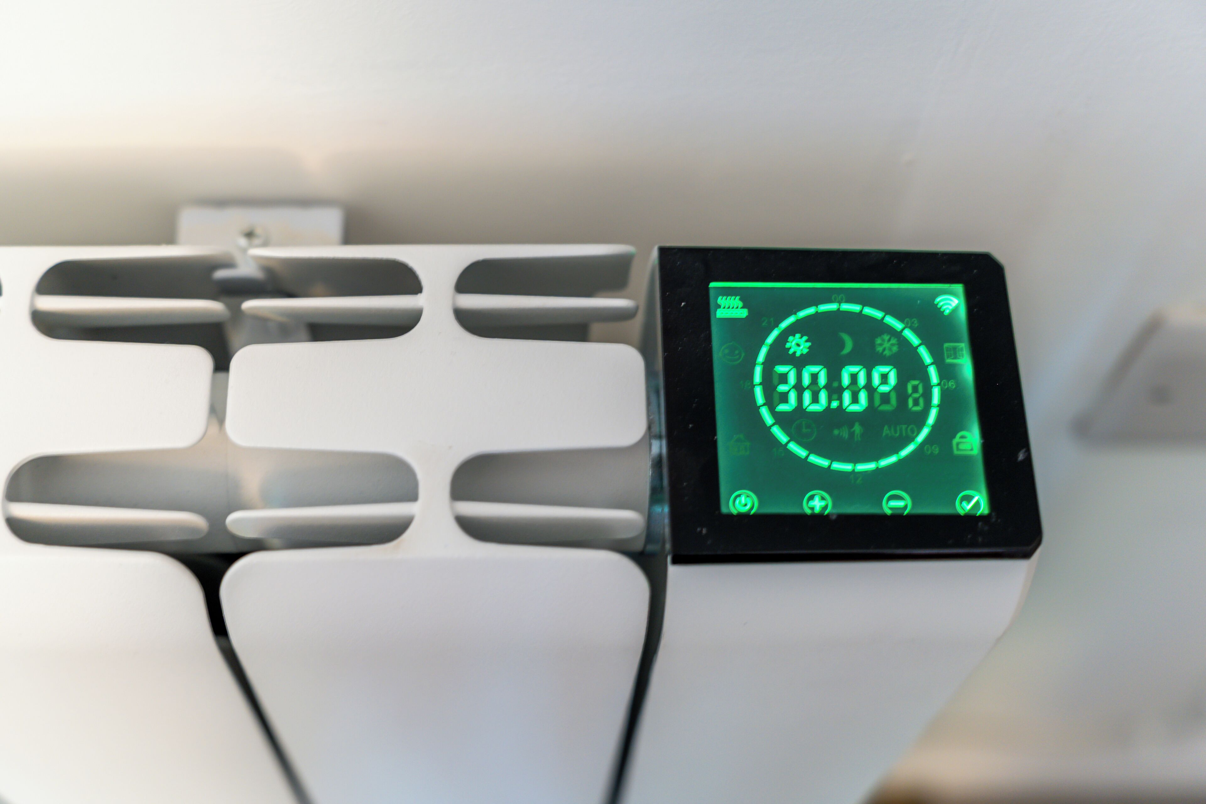 A digital display with a reading of 30.09, likely indicating a measurement or setting on a piece of equipment.