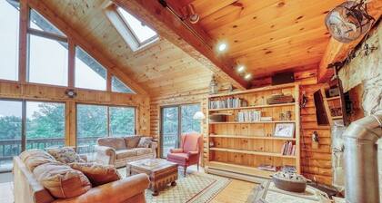 Secluded Cabin w/ Private Hot Tub, Pond, Fire Pit, Free WiFi, Close to Skiing