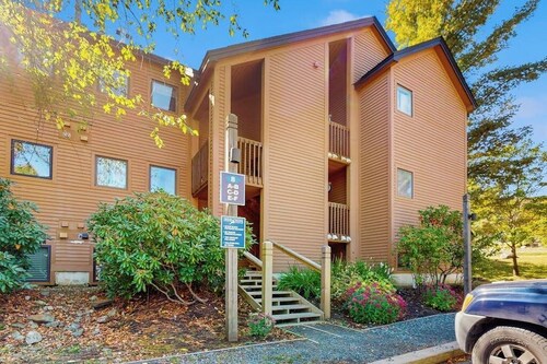 Slopeside walk-to-lift condo w/ wood-burning fireplace, patio, washer/dryer