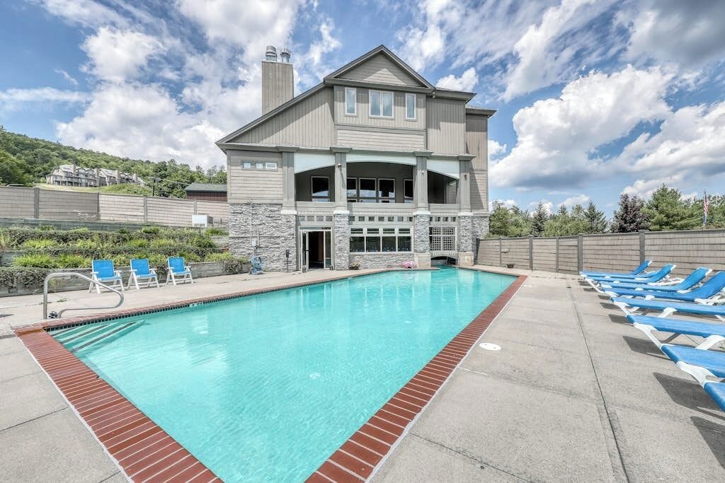Indoor pool, a heated pool