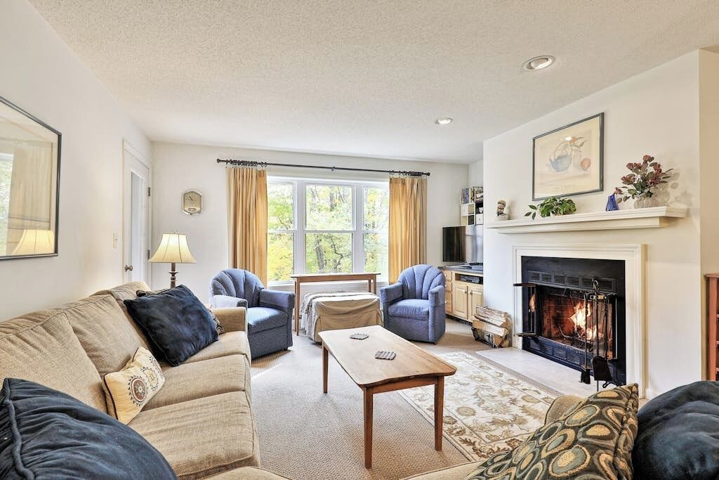 TV, fireplace, DVD player