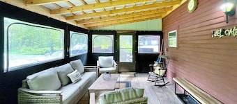 Dog-friendly getaway with mountain views, games, & deck - near skiing & trails
