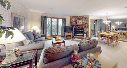 Lovely ski-in/out condo steps from ski lift with trails and amazing views