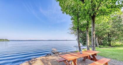 Dog-Friendly Lakefront Home with WiFi, Private Dock & Firepit