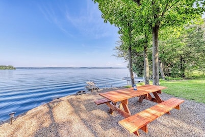 Dog-Friendly Lakefront Home with WiFi, Private Dock & Firepit