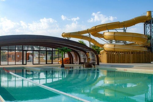 Chalet near the sea with access to a water park