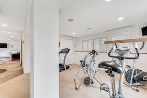 Fitness facility - Home on Lake Champlain with pool, hot tub, in-home gym, firepit, & lovely views (Colchester)