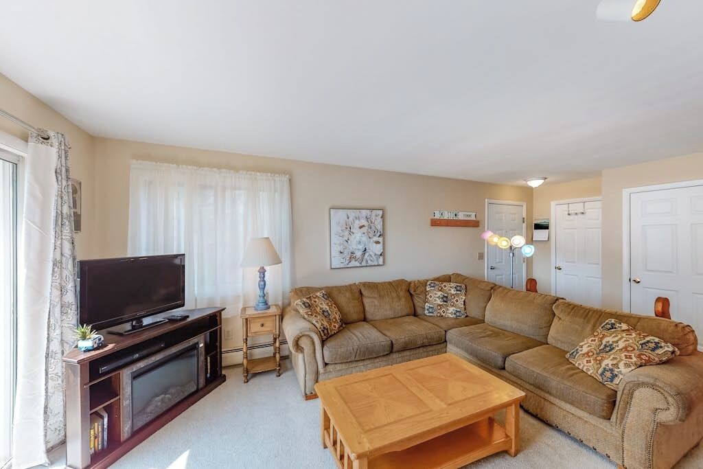 TV, fireplace, DVD player