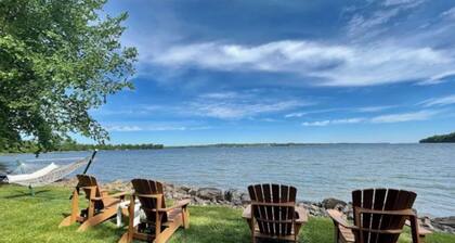 Lakefront retreat with kayak, dock, Adirondack chairs, & stellar views - dogs ok