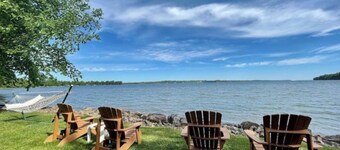 Lakefront retreat with kayak, dock, Adirondack chairs, & stellar views - dogs ok