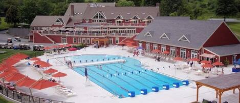 Indoor pool, a heated pool