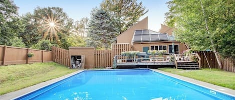 A heated pool