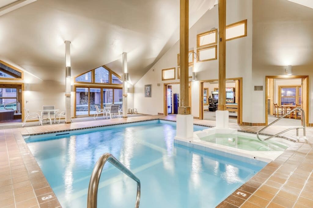 Indoor pool, a heated pool