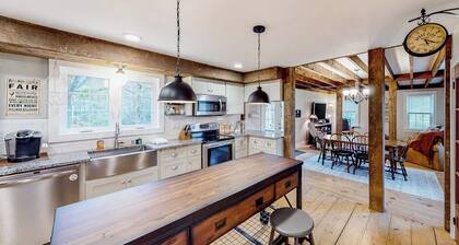 Charming dog-friendly home with private deck, firepit, washer/dryer, & cable