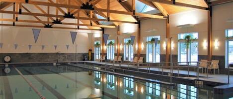 Indoor pool, a heated pool