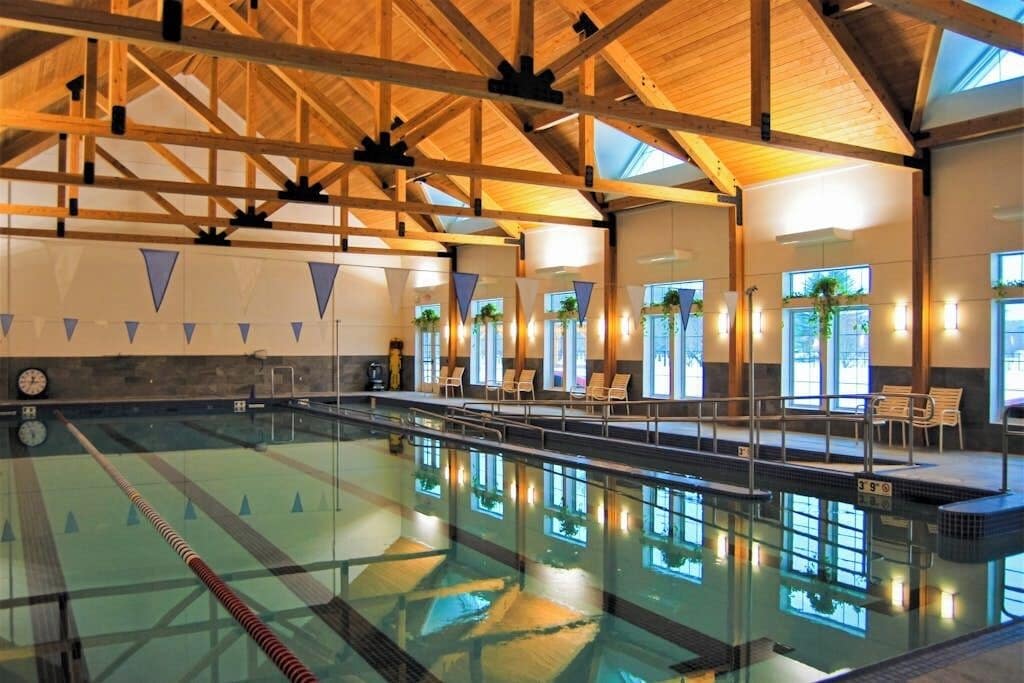 Indoor pool, a heated pool