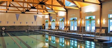 Indoor pool, a heated pool