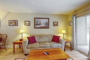 TV, fireplace, stereo