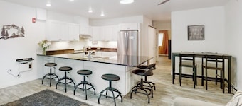 Ski-in/ski-out condo near the slopes with pool, fast WiFi & garden-level patio