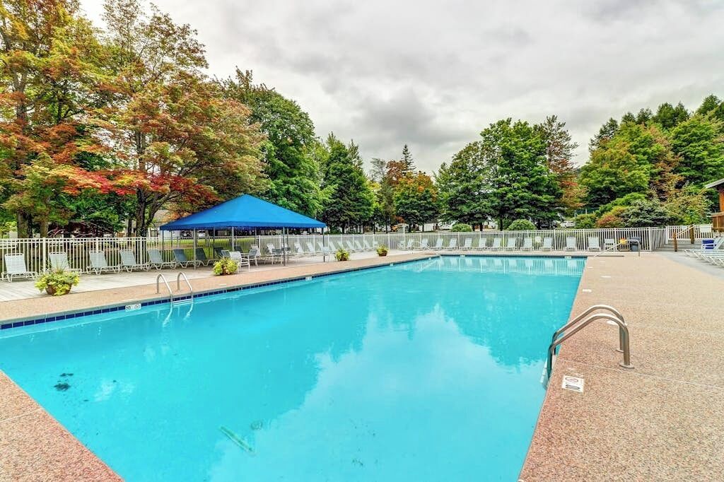 Indoor pool, a heated pool