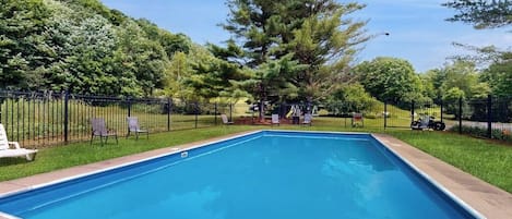 A heated pool
