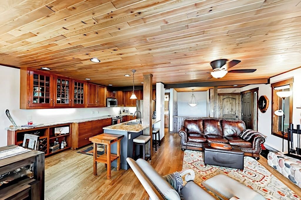 TV, fireplace, DVD player, books