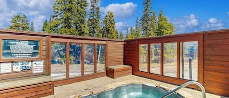 A heated pool