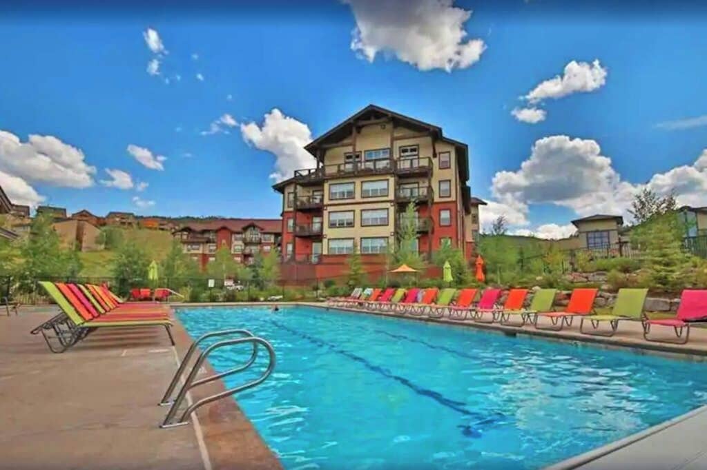 A heated pool