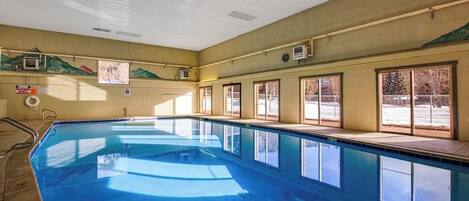 Indoor pool, a heated pool