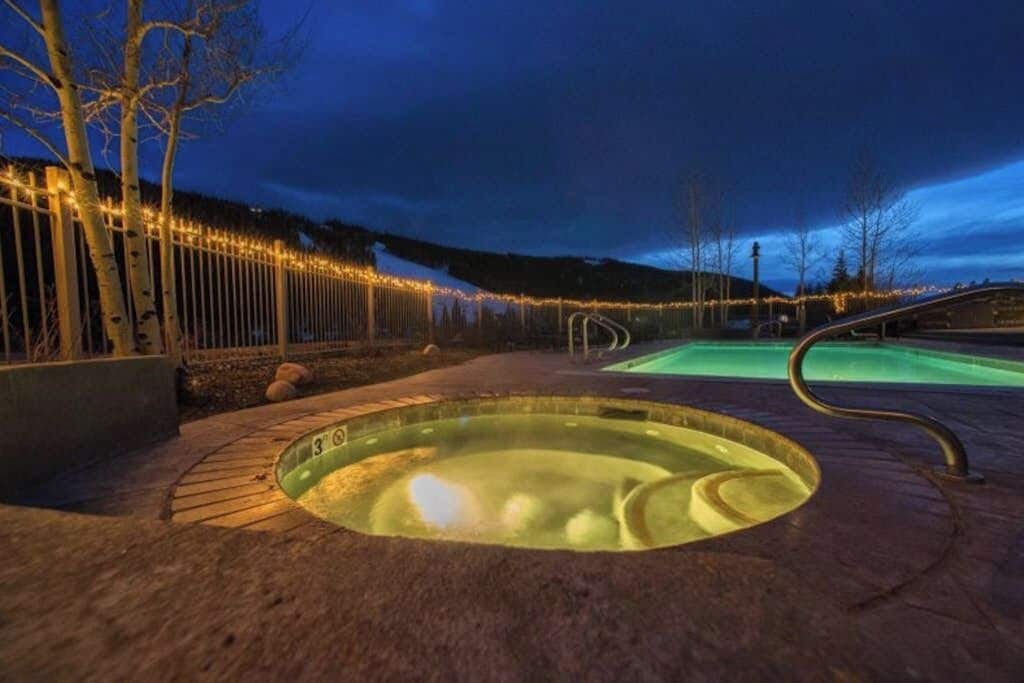 A heated pool