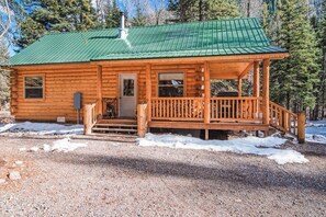 Exterior - Waterfront cabin with bridge, private hot tub, & WiFi - near National Forest (South Fork)