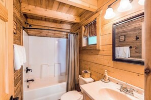 Douche, serviettes fournies