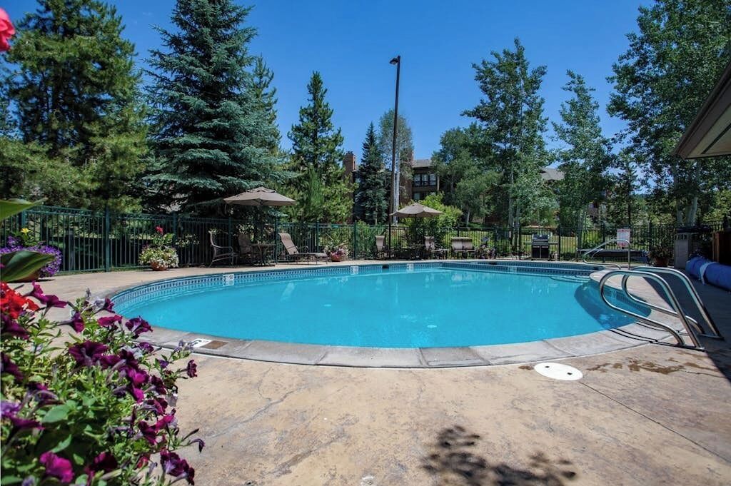 A heated pool