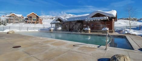A heated pool