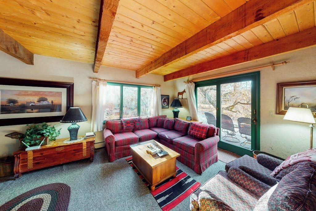 TV, fireplace, DVD player, books