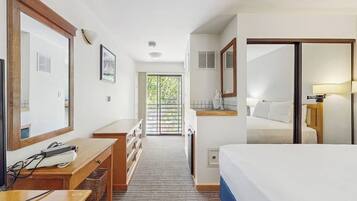 Iron/ironing board, travel crib, free WiFi, bed sheets