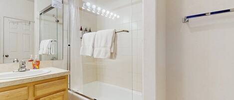 Dusche, Handtücher