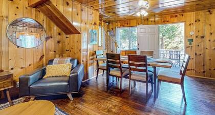 Bohemian, peaceful dog-friendly cabin with mountain views, large yard, and games
