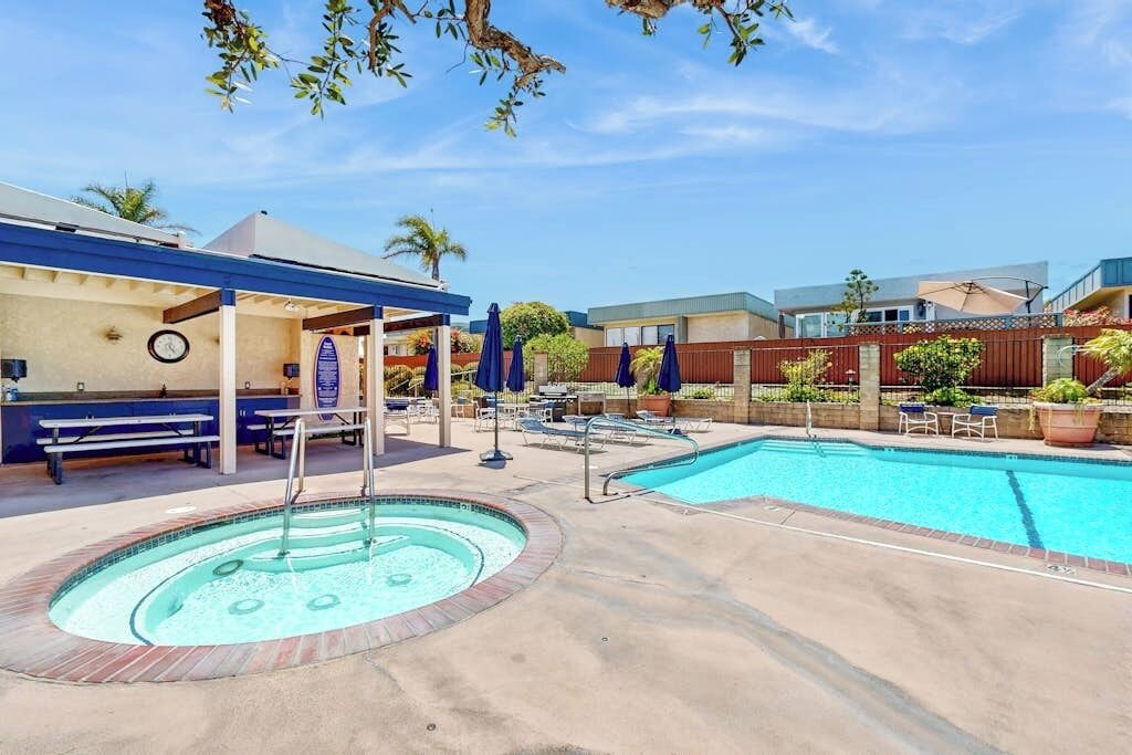 A heated pool