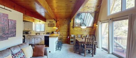 TV, fireplace, DVD player, table football